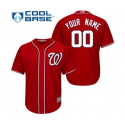 Washington Nationals Customized Replica Red Alternate 1 Cool Base Baseball Jersey