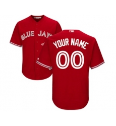 Toronto Blue Jays Customized Replica Scarlet Alternate Cool Base Baseball Jersey