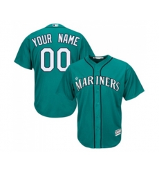 Seattle Mariners Customized Replica Teal Green Alternate Cool Base Baseball Jersey