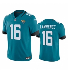 Jacksonville Jaguars #16 Trevor Lawrence Teal 2023 F U S E Vapor Untouchable Limited Stitched Jersey