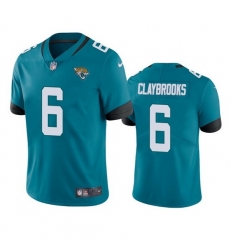 Jacksonville Jaguars #6 Chris Claybrooks Teal Vapor Untouchable Limited Stitched Jersey