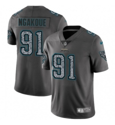 Jacksonville Jaguars #91 Yannick Ngakoue Gray Static Vapor Untouchable Limited NFL Jersey