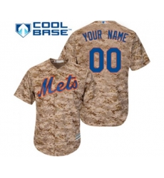 New York Mets Customized Authentic Camo Alternate Cool Base Baseball Jersey
