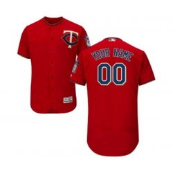 Minnesota Twins Customized Authentic Scarlet Alternate Flex Base Authentic Collection Baseball Jersey