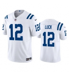 Indianapolis Colts #12 Andrew Luck White 2023 F U S E Vapor Untouchable Stitched Football Jersey