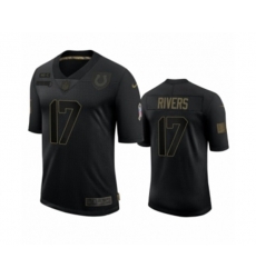 Indianapolis Colts #17 Philip Rivers Black 2020 Salute to Service Limited Jersey