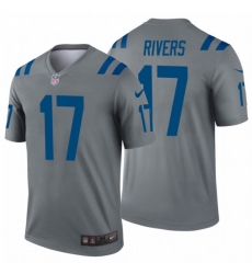 Indianapolis Colts #17 Philip Rivers Stitched Gray Inverted Legend Jersey