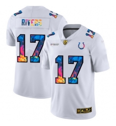 Indianapolis Colts #17 Philip Rivers White Nike Multi Color 2020 NFL Crucial Catch Limited NFL Jersey