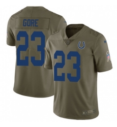 Indianapolis Colts #23 Frank Gore Limited Olive 2017 Salute to Service NFL Jersey Indianapolis Colts #23 Frank Gore Limited Olive 2017 Salute to Service NFL Jersey