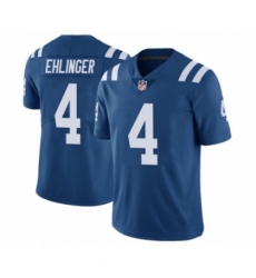 Indianapolis Colts #4 Sam Ehlinger Blue Vapor Untouchable Stitched Jersey