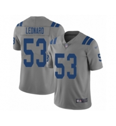 Indianapolis Colts #53 Darius Leonard Limited Gray Inverted Legend Football Jersey