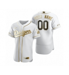 Los Angeles Dodgers Custom Nike White Authentic Golden Edition Jersey