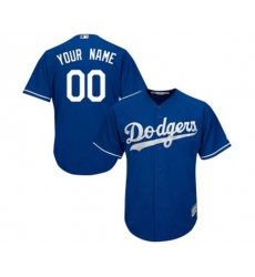 Los Angeles Dodgers Customized Replica Royal Blue Alternate Cool Base Baseball Jersey