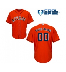 Houston Astros Customized Replica Orange Alternate Cool Base Baseball Jersey