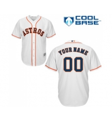 Houston Astros Customized Replica White Home Cool Base Baseball Jersey