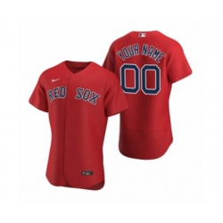 Boston Red Sox Custom Nike Red Authentic 2020 Alternate Jersey