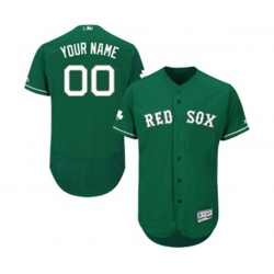 Boston Red Sox Customized Green Celtic Flexbase Authentic Collection Baseball Jersey