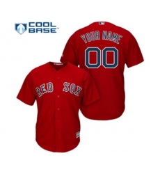 Boston Red Sox Customized Replica Red Alternate Home Cool Base Baseball Jersey