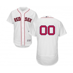 Boston Red Sox Customized White Home Flex Base Authentic Collection Baseball Jersey