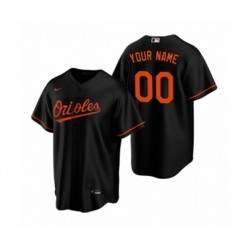 Baltimore Orioles Custom Nike Black Replica Alternate Jersey