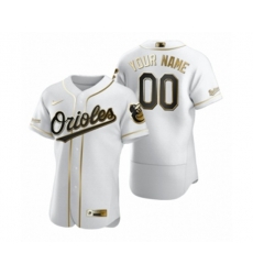 Baltimore Orioles Custom Nike White Authentic Golden Edition Jersey