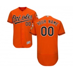 Baltimore Orioles Customized Orange Alternate Flex Base Authentic Collection Baseball Jersey