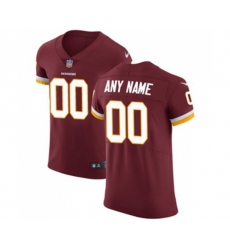 Washington Redskins Customized Elite Burgundy Red Team Color Football Jersey