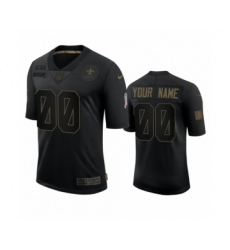 New Orleans Saints Custom Black 2020 Salute to Service Limited Jersey