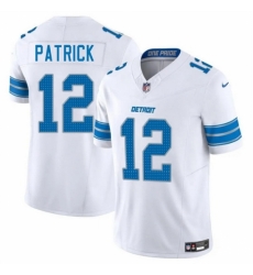 Detroit Lions 12 Tim Patrick White 2025 F U S E Vapor Limited Stitched Jersey