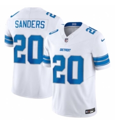 Detroit Lions #20 Barry Sanders White 2024 F.U.S.E. Vapor Limited Football Stitched Jersey