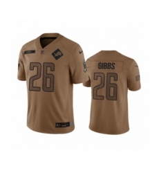 Detroit Lions #26 Jahmyr Gibbs Blue Official Game Jerseys