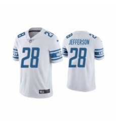 Detroit Lions #28 Jermar Jefferson White Vapor Untouchable Limited Stitched Jersey