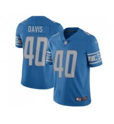Detroit Lions #40 Jarrad Davis Limited Light Blue Team Color Vapor Untouchable Football Jersey
