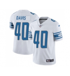 Detroit Lions #40 Jarrad Davis Limited White Vapor Untouchable Football Jersey