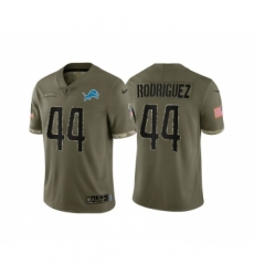 Detroit Lions #44 Malcolm Rodriguez Olive 2022 Salute To Service Limited Stitched Jersey