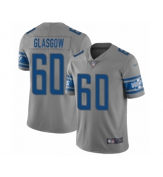 Detroit Lions #60 Graham Glasgow Limited Gray Inverted Legend Football Jersey