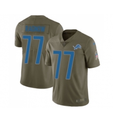 Detroit Lions #77 Frank Ragnow Limited Olive 2017 Salute to Service Football Jersey