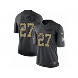 Dallas Cowboys #27 Jourdan Lewis Limited Black 2016 Salute to Service NFL Jersey