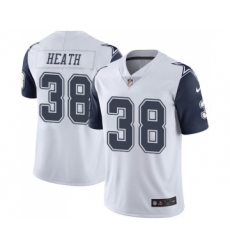 Dallas Cowboys #38 Jeff Heath Limited White Rush Vapor Untouchable Football Jersey