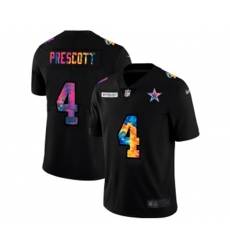 Dallas Cowboys #4 Dak Prescott Multi-Color Black 2020 NFL Crucial Catch Vapor Untouchable Limited Jersey