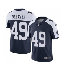 Dallas Cowboys #49 Jamize Olawale Navy Blue Throwback Alternate Vapor Untouchable Limited Player Football Jersey