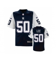 Dallas Cowboys #50 Sean Lee Throwback Blue jerseys