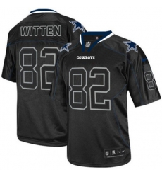 Dallas Cowboys #82 Jason Witten Elite Lights Out Black NFL Jersey
