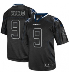 Dallas Cowboys #9 Tony Romo Elite Lights Out Black NFL Jersey