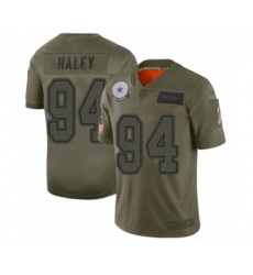 Dallas Cowboys #94 Charles Haley Limited Camo 2019 Salute to Service Football Jersey