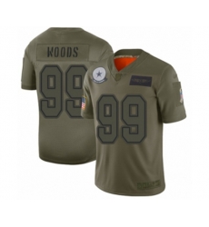Dallas Cowboys #99 Antwaun Woods Limited Camo 2019 Salute to Service Football Jersey