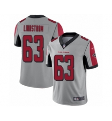 Atlanta Falcons #63 Chris Lindstrom Limited Silver Inverted Legend Football Jersey