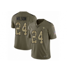 Arizona Cardinals #24 Adrian Wilson Limited Olive Camo 2017 Salute to Service NFL Jersey