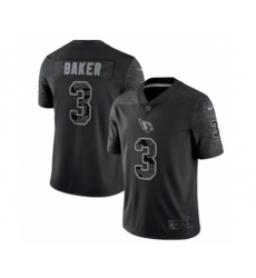 Arizona Cardinals #3 Budda Baker Black Reflective Limited Stitched Football Jersey