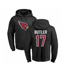 Arizona Cardinals #17 Hakeem Butler Black Name & Number Logo Pullover Hoodie